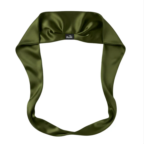 Ms. Remi Effortless Turban Scarf Open Top, Burgundy/Olive Assorted - Image 3
