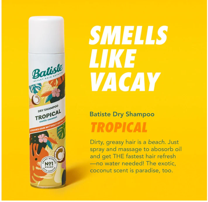 3 Pack Batiste Dry Shampoo Tropical Exotic Coconut 3.81 oz - Image 3