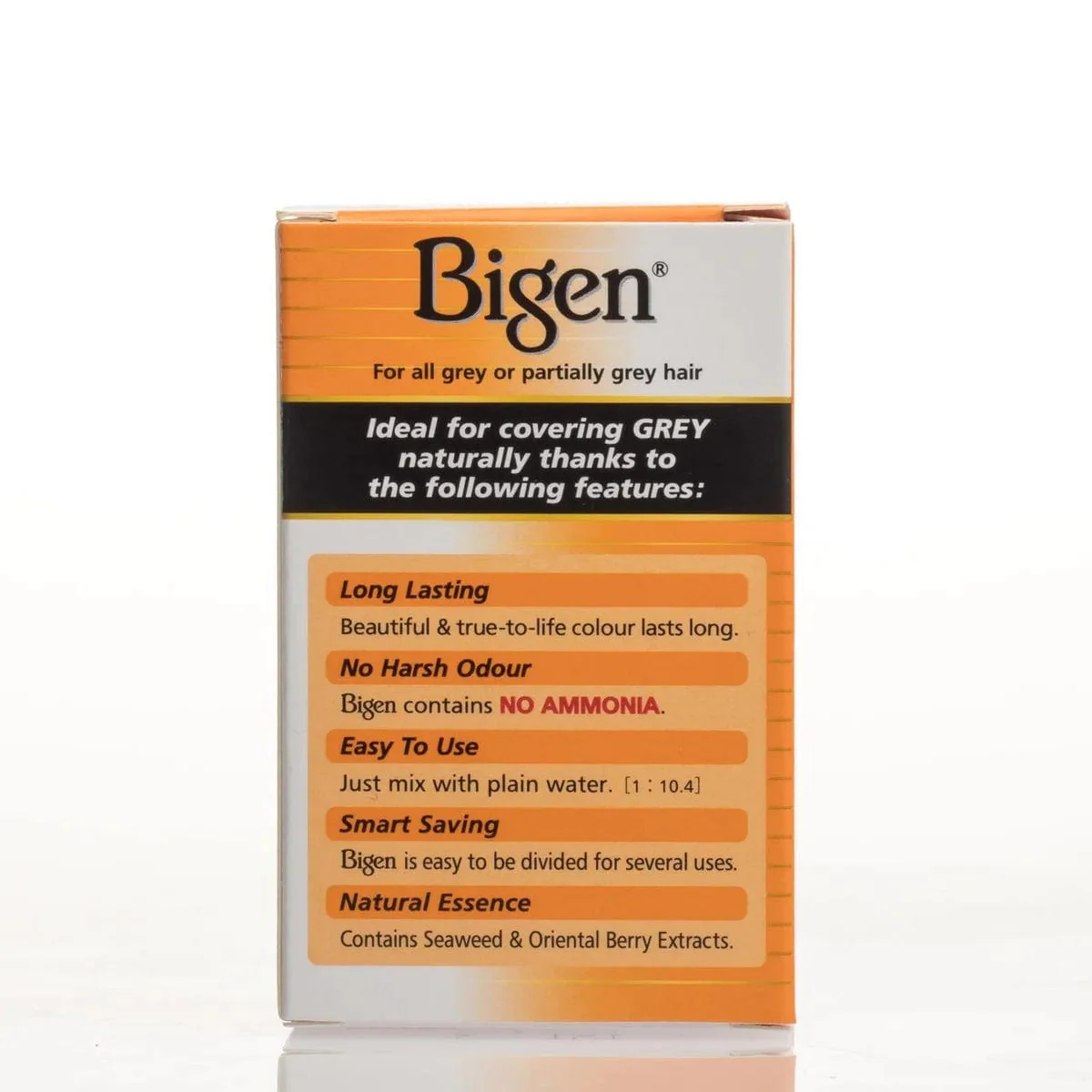 Bigen Permanent Powder Hair Color 57 Dark Brown Black .21 oz - Image 4