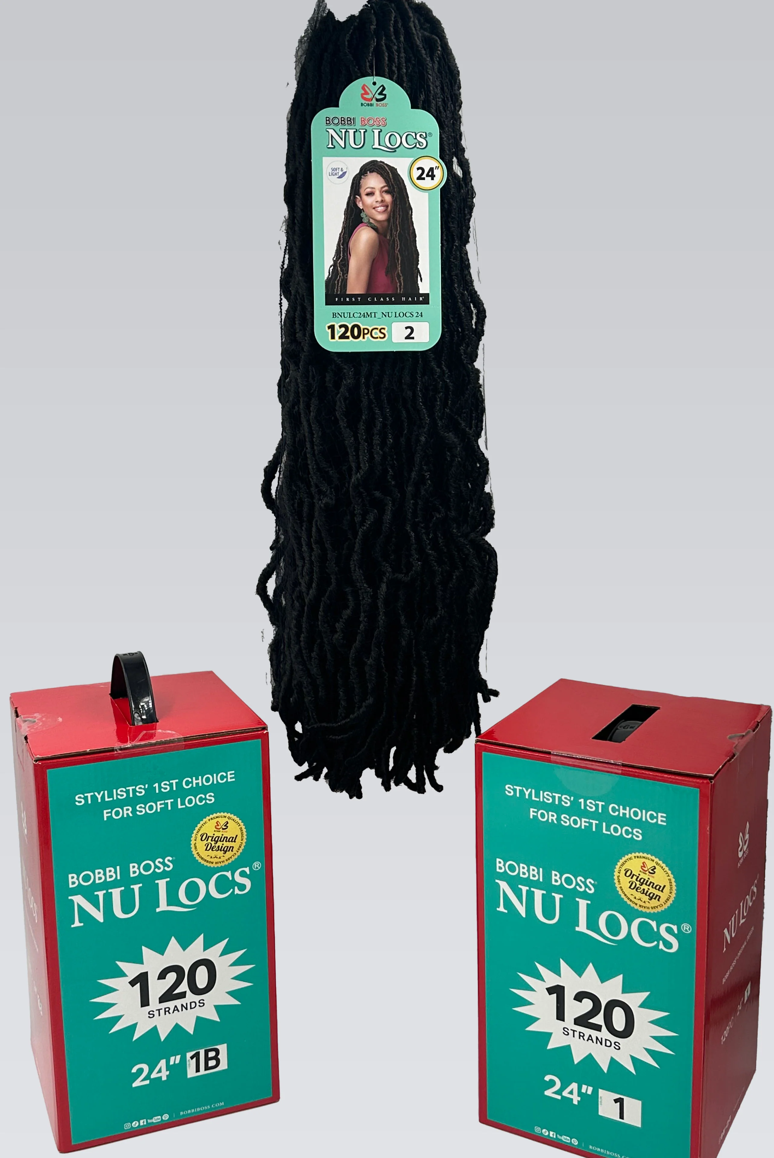 Bobbi Boss Synthetic Braids Nu Locs 24" 120 pcs Multi - Image 3