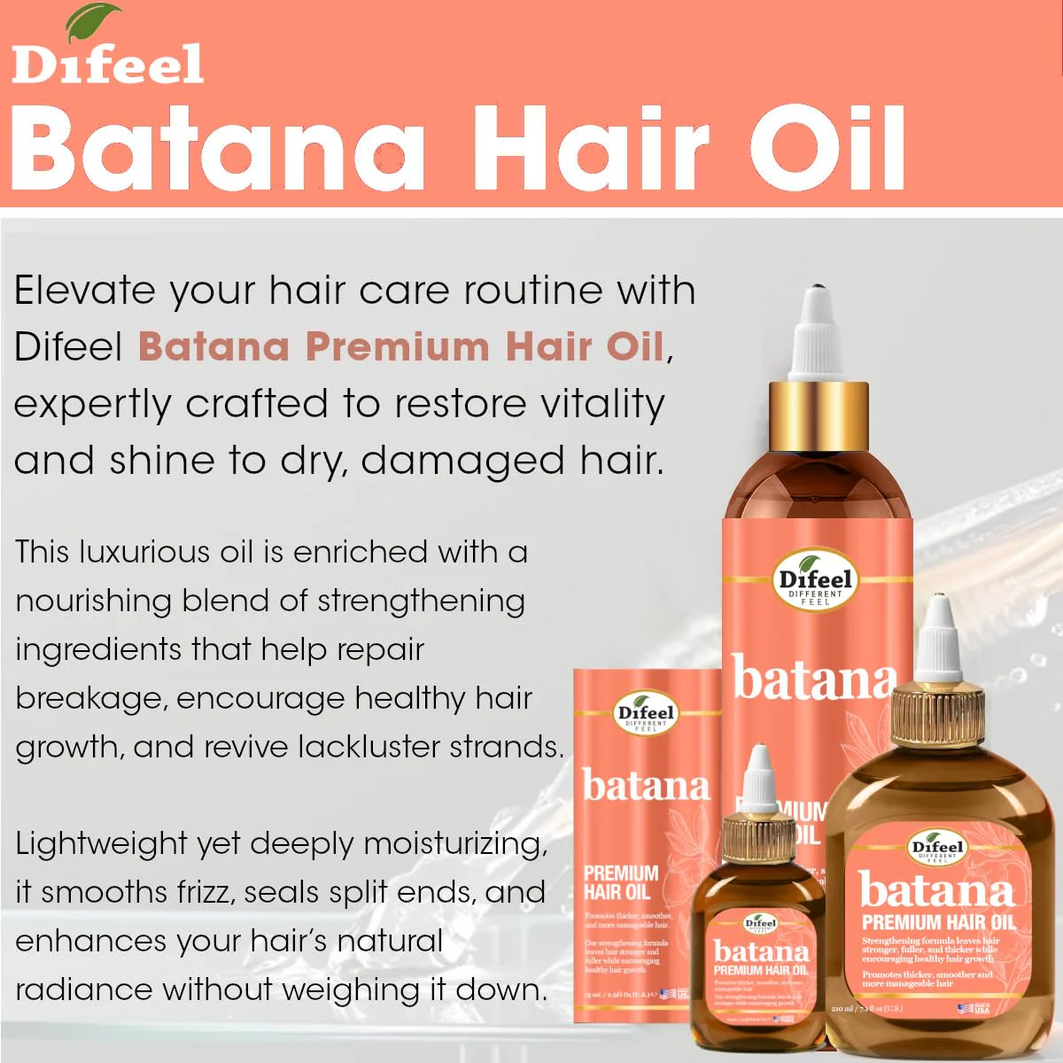 Difeel Elevated Batana Premium Hair Oil 2.5 oz - Image 4
