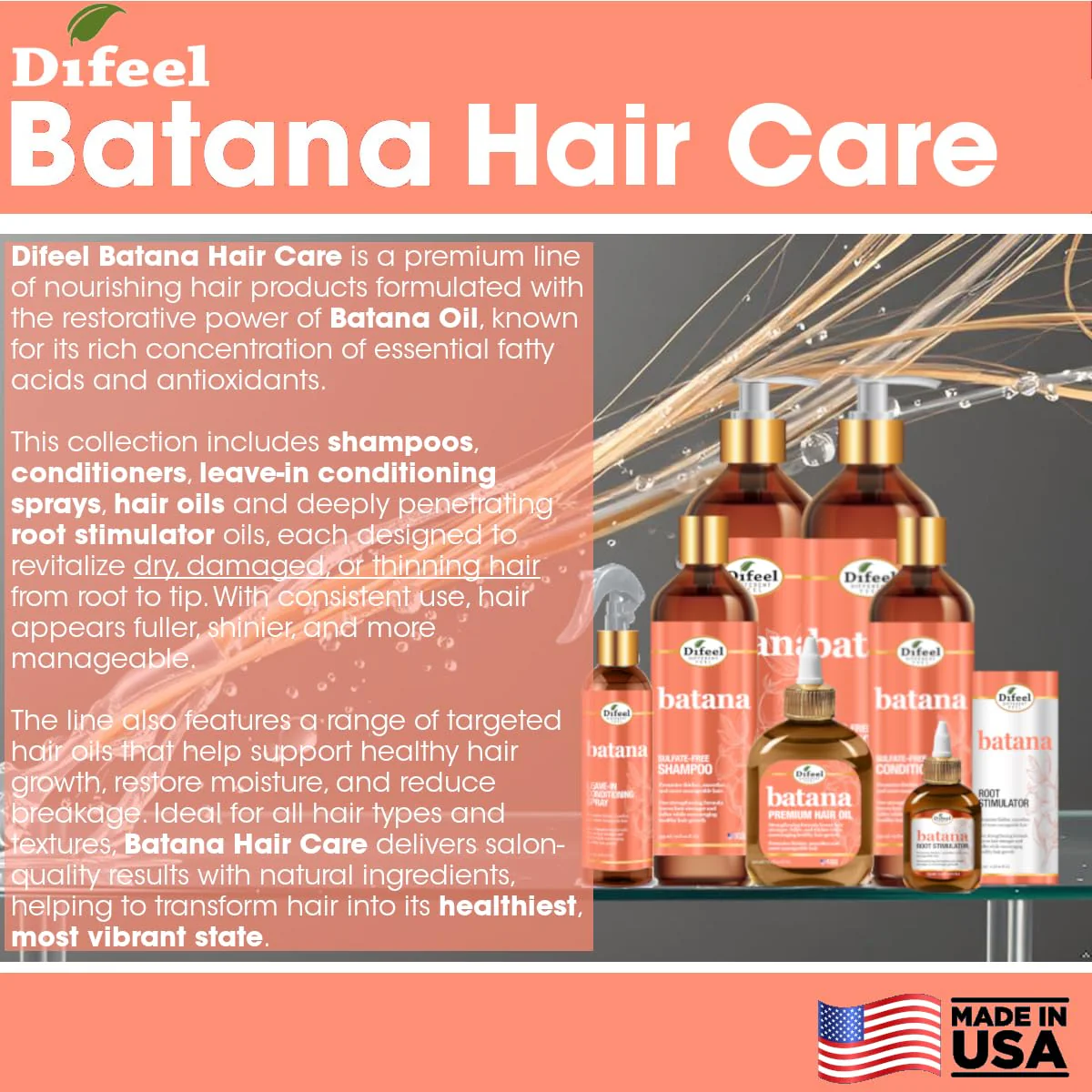 Difeel Elevated Batana Conditioner 32 oz - Image 3