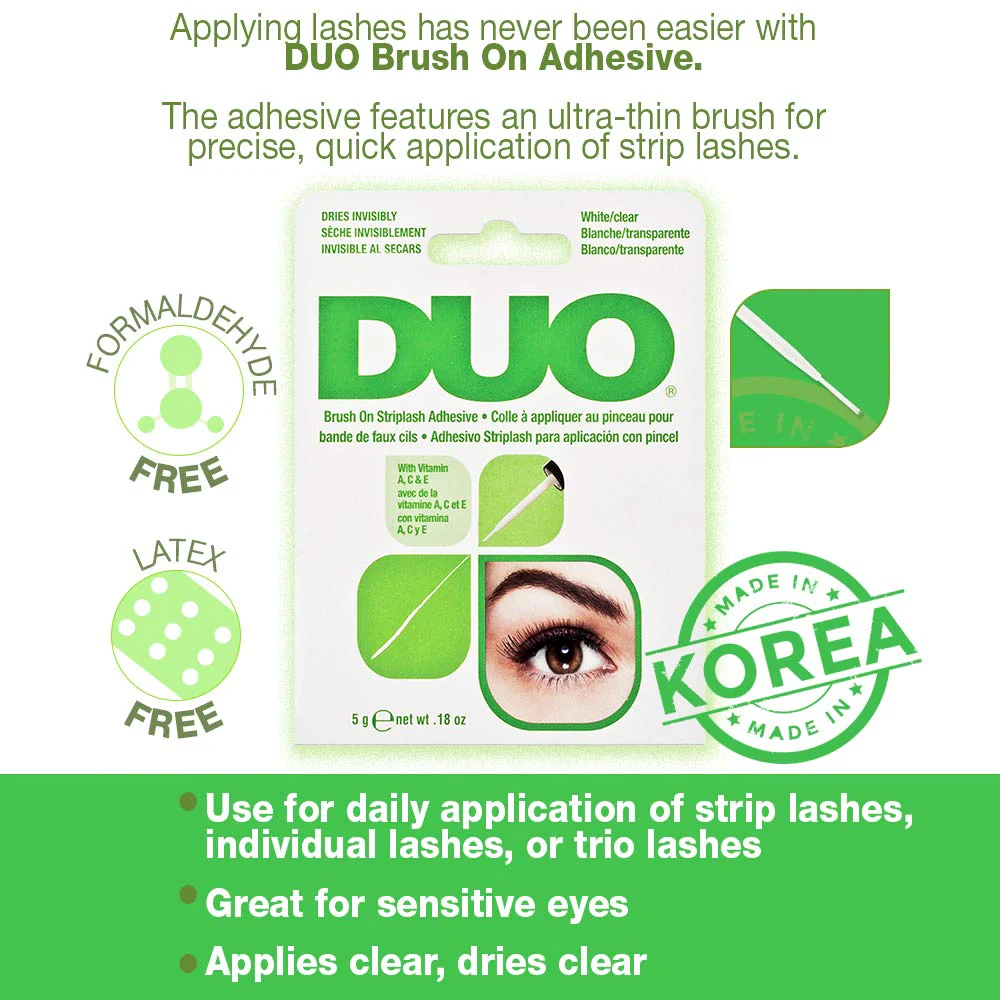 DUO Brush On Strip Lash Adhesive Clear 0.18 oz - Image 5