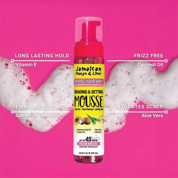 JML Braids Your Way Braid Mousse 8 oz - Image 5