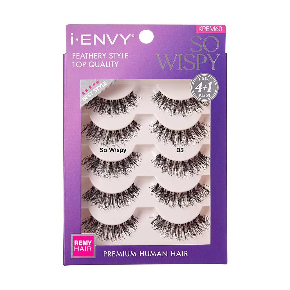 Kiss i-Envy So Wispy Strip Lashes Multi Pack - Image 4