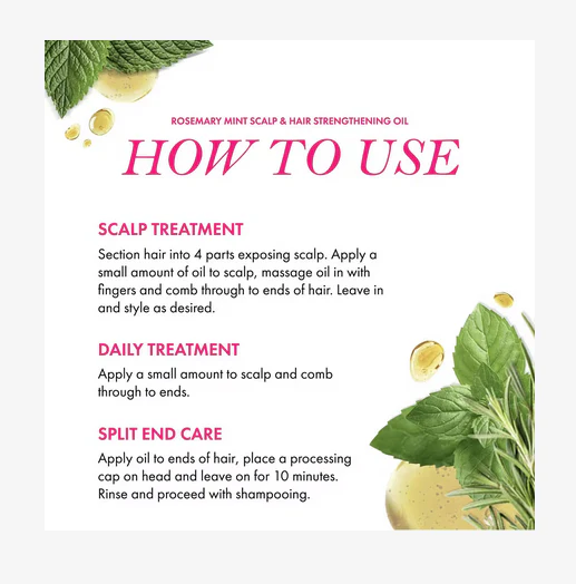 Mielle Rosemary Mint Strengthening Scalp Oil 2 oz - Image 4