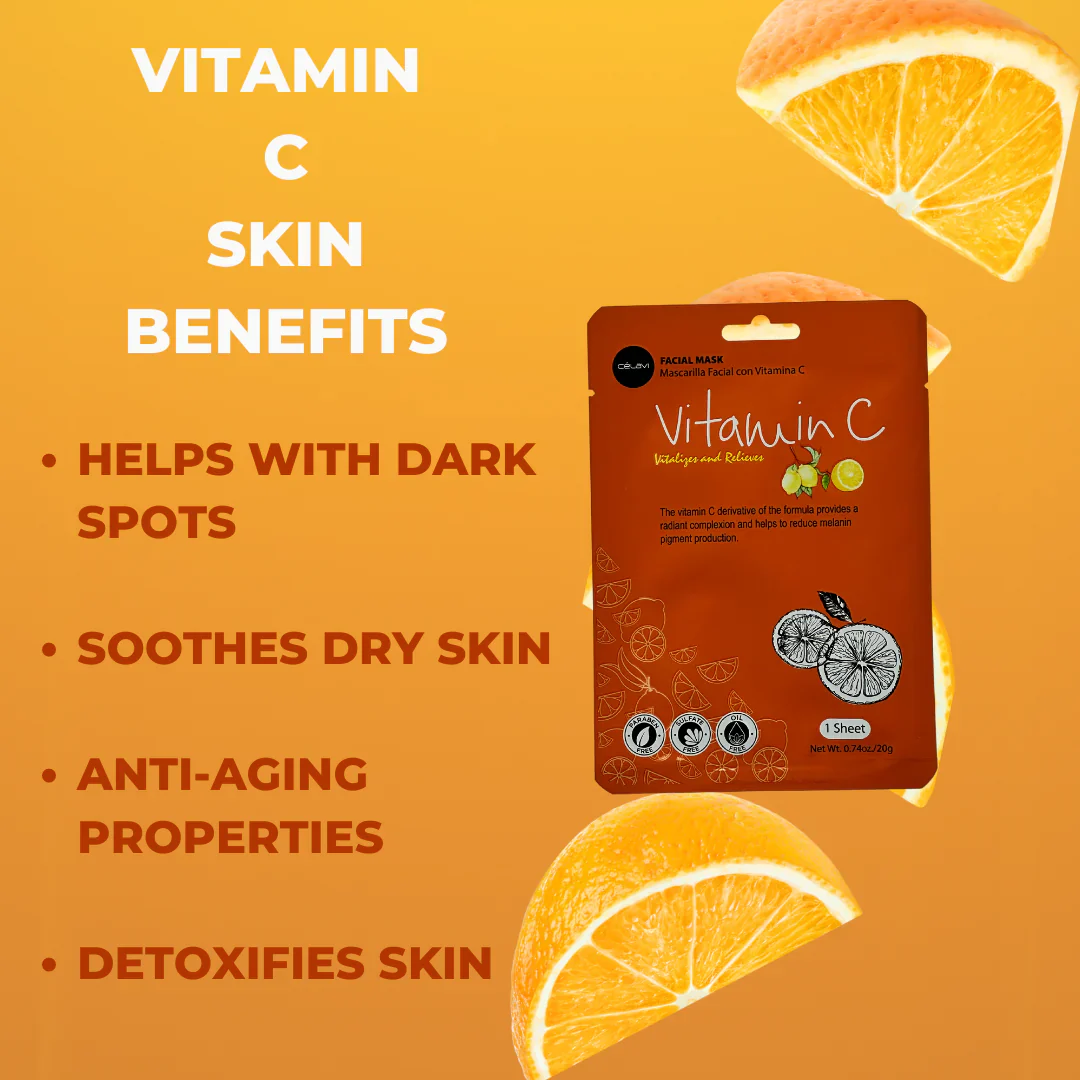 Celavi Vitamin C Facial Mask Single MK013 - Image 2
