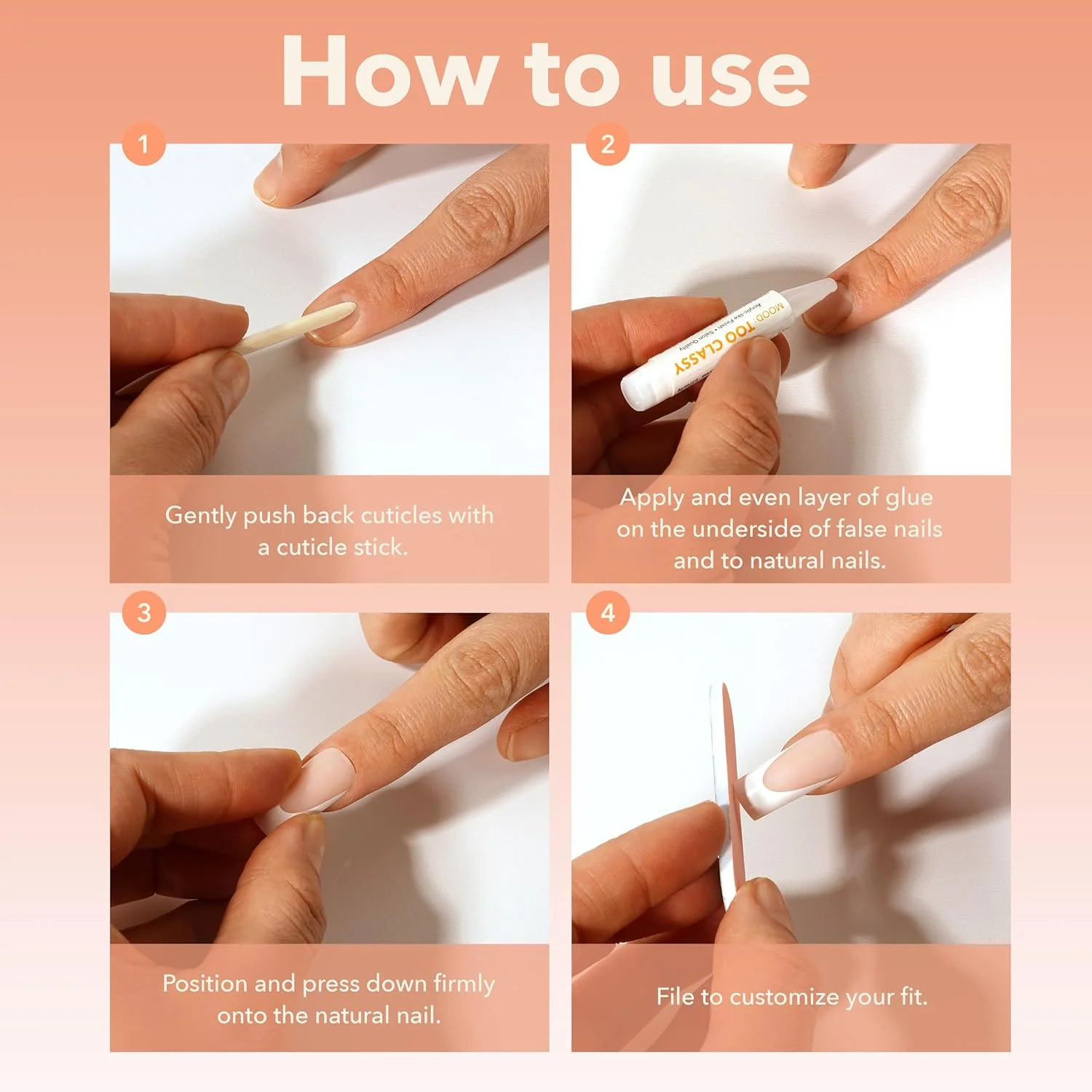 MOOD: TOO CLASSY French Nails - Image 6