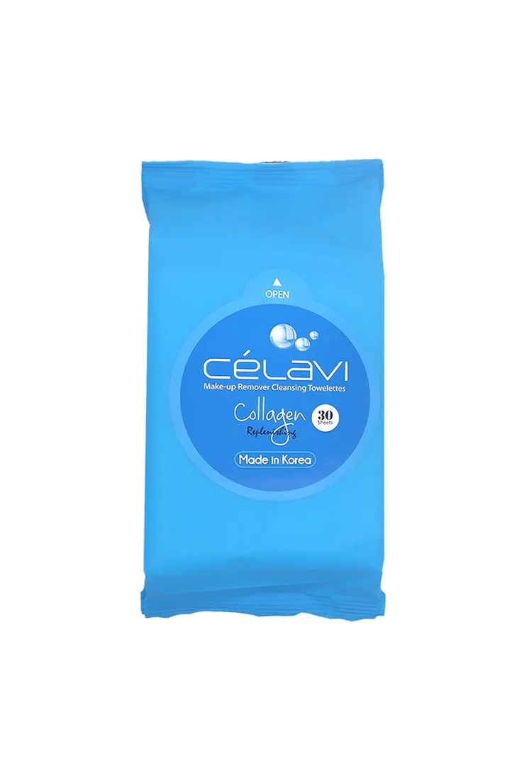 Celavi Make-Up Remover Cleansing Towelettes Collagen MT002