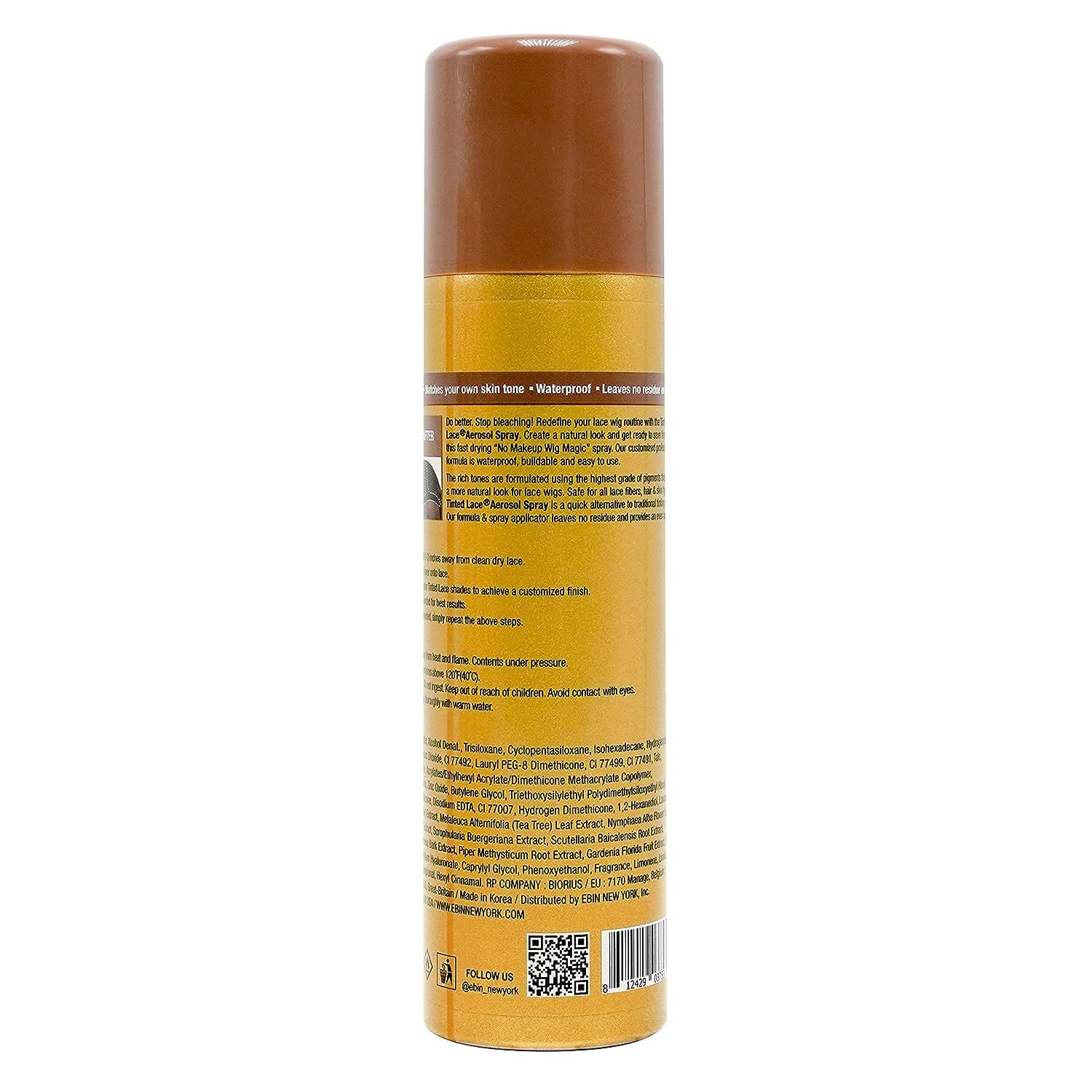 Ebin New York Tinted Lace Aerosol Spray 150ml/5.07oz - Image 7